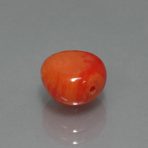 Coral rosa natural de 2,25 ct, forma elegante, opaco