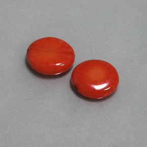 Gemas de coral rosa natural de  ct, forma elegante, opaco