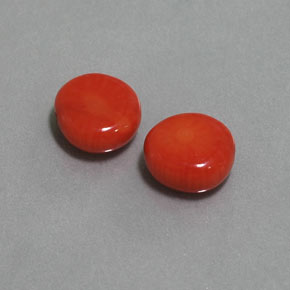 Gemas de coral rosa natural de  ct, forma elegante, opaco