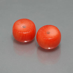 Gemas de coral rosa natural de  ct, forma elegante, opaco