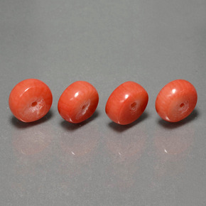 Gemas de Coral Salmón natural de  ct, Forma elegante, Opaco
