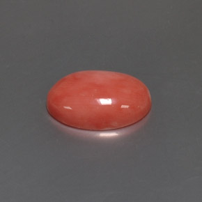 Coral rosa natural de 4,05 ct, corte óvalo, opaco