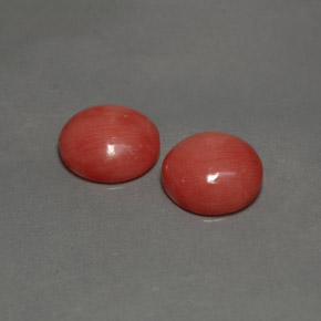 Gemas de coral rosa natural de  ct, corte redondo, opaco