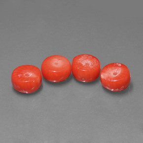 Gemas de coral rosa natural de  ct, forma elegante, opaco