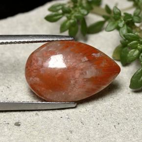 Coral multicolor natural de 7,73 ct, en forma de pera, opaco