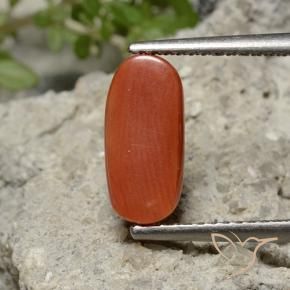 Coral Naranja medio natural de 2.05 ct, Ovalada, Opaco