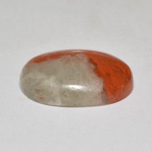 Coral multicolor natural de 4,58 ct, corte óvalo, translúcido