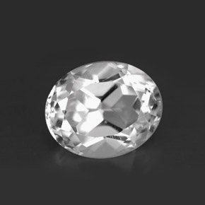 Danburita blanco natural de 5,36 ct, corte óvalo, VVS-VS