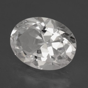 Danburita blanco natural de 5,78 ct, corte óvalo, VVS-VS