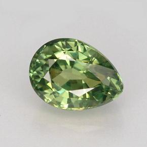 Granate demantoide verde natural de 1,48 ct, en forma de pera, VS