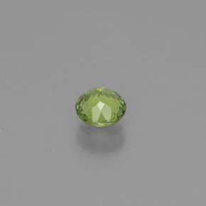 Granate demantoide verde natural de 0,42 ct, corte redondo, VS