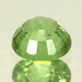 Granate demantoide verde natural de 0,34 ct, corte redondo, VS