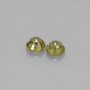 Gemas de granate demantoide verde natural de  ct, corte redondo, VS-SI