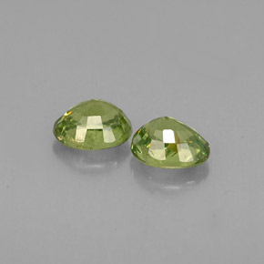 Gemas de granate demantoide verde natural de  ct, corte óvalo, VS-SI
