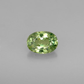 Granate demantoide verde natural de 0,48 ct, corte óvalo, VS-SI