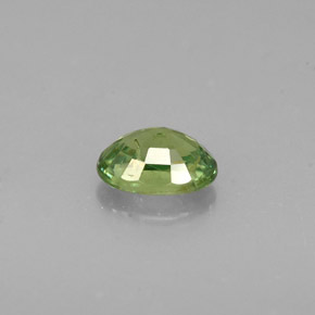 Granate demantoide verde natural de 0,48 ct, corte óvalo, VS-SI