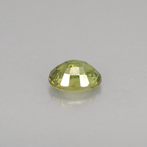 Granate demantoide verde natural de 0,44 ct, corte óvalo, VS-SI