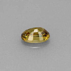 Granate demantoide amarillo natural de 0,63 ct, corte óvalo, VS