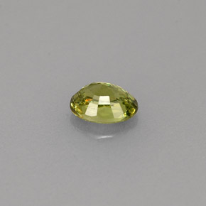 Granate demantoide verde natural de 0,42 ct, corte óvalo, VS-SI