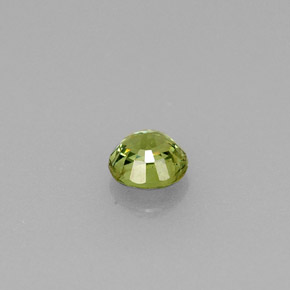 Granate demantoide verde natural de 0,33 ct, corte redondo, VS