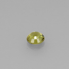 Granate demantoide verde natural de 0,27 ct, corte redondo, VS