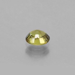 Granate demantoide verde natural de 0,58 ct, corte óvalo, VS