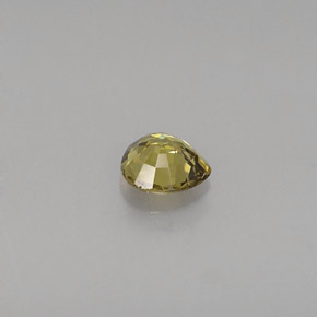 Granate demantoide amarillo natural de 0,42 ct, en forma de pera, VS