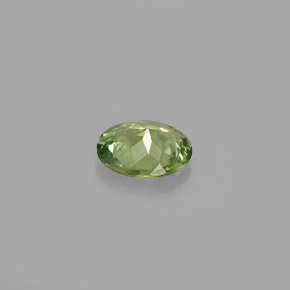 Granate demantoide verde natural de 0,29 ct, corte óvalo, VVS-VS