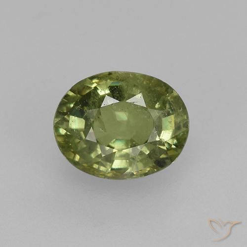 0.49ct Natural Verde claro Granate demantoide, Ovalada, VS-SI
