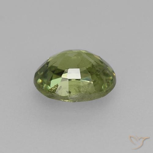 Granate demantoide Verde claro natural de 0.49 ct, Ovalada, VS-SI