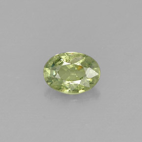 Granate demantoide verde natural de 0,33 ct, corte óvalo, VS-SI