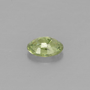 Granate demantoide verde natural de 0,33 ct, corte óvalo, VS-SI