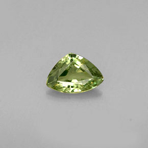 Granate demantoide verde natural de 0,31 ct, trillón, VS