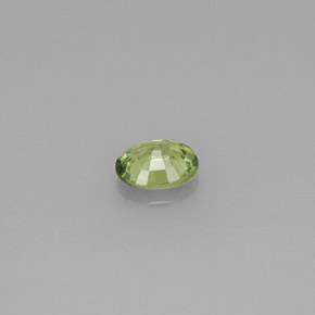 Granate demantoide verde natural de 0,28 ct, corte óvalo, VVS