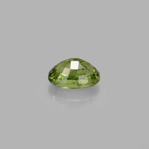 Granate demantoide verde natural de 0,72 ct, corte óvalo, VS