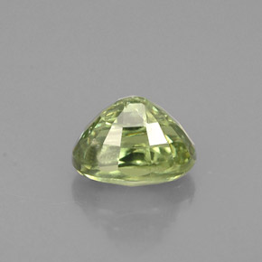 Granate demantoide verde natural de 0,80 ct, corte óvalo, VS-SI