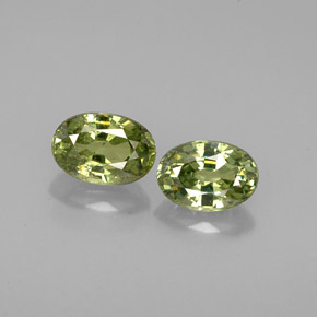 Gemas de granate demantoide verde natural de  ct, corte óvalo, VS-SI