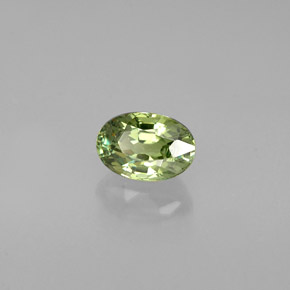 Granate demantoide verde natural de 0,56 ct, corte óvalo, VVS-VS