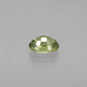 Granate demantoide verde natural de 0,56 ct, corte óvalo, VVS-VS