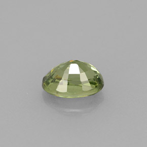 Granate demantoide verde natural de 0,72 ct, corte óvalo, VS