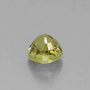 Granate demantoide verde natural de 0,65 ct, corte redondo, VS-SI