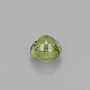 Granate demantoide verde natural de 0,58 ct, corte redondo, VS