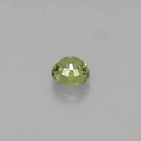 Granate demantoide verde natural de 0,61 ct, corte redondo, VS-SI