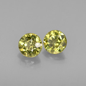 Gemas de granate demantoide verde natural de  ct, corte redondo, VVS-VS