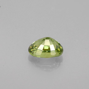 Granate demantoide verde natural de 0,64 ct, corte óvalo, VS