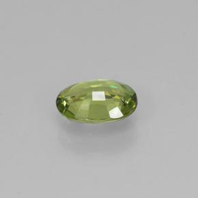 Granate demantoide verde natural de 0,48 ct, corte óvalo, VS
