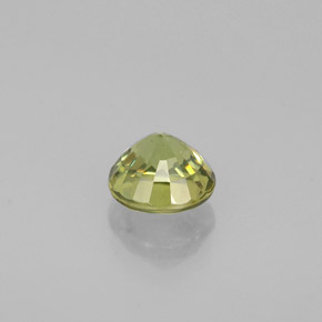 Granate demantoide verde natural de 0,50 ct, corte redondo, VS
