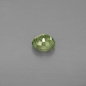 Granate demantoide verde natural de 0,47 ct, corte redondo, VS
