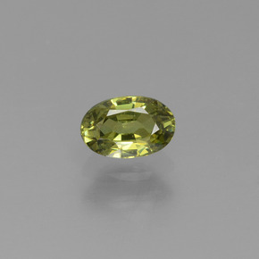 Granate demantoide verde natural de 0,59 ct, corte óvalo, VVS-VS
