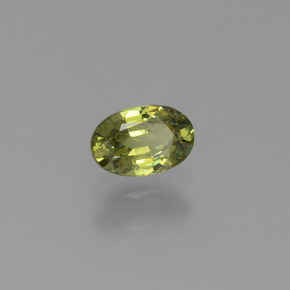 Granate demantoide verde natural de 0,59 ct, corte óvalo, VVS-VS